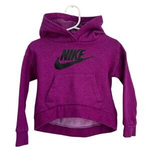 Nike Toddler Purple Cropped Hooded Sweatshirt – Girls Size 2T
